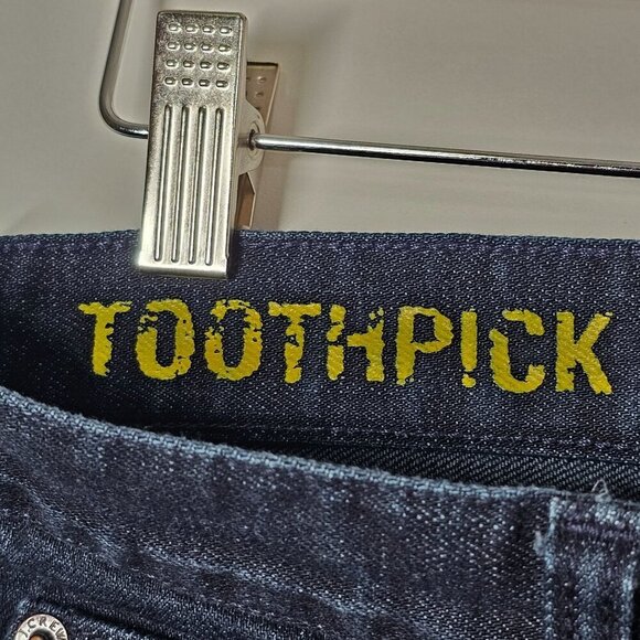 J.Crew‎ Women's Toothpick Stretch Jeans Size 31 Dark Blue Wash Denim - Picture 4 of 11